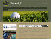 Tablet Screenshot of hattongolf.co.uk